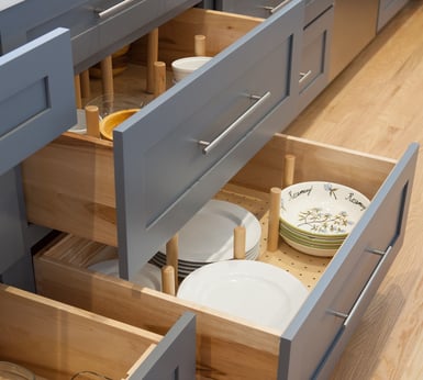 pull out cabinets in kitchen