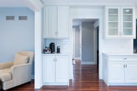 Living room and kitchen remodel in Libertyville, Illinois