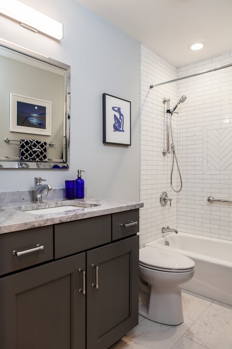 Full length bathroom remodel