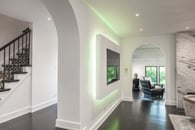 Open concept living room and entry