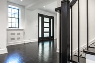 Stark contrasts - dark and light entryway