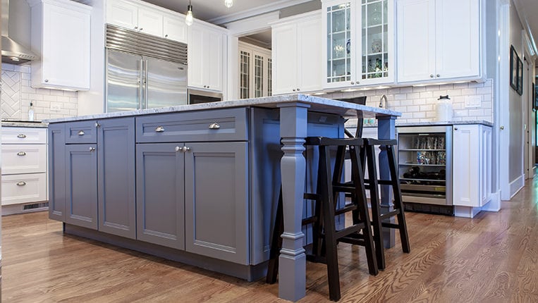 Painted kitchen cabinets