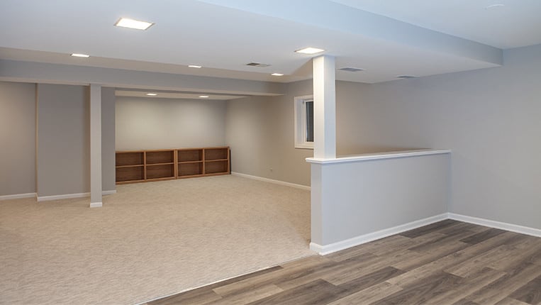 Basement home remodel in Lake Zurich by BDS Design Build Remodel