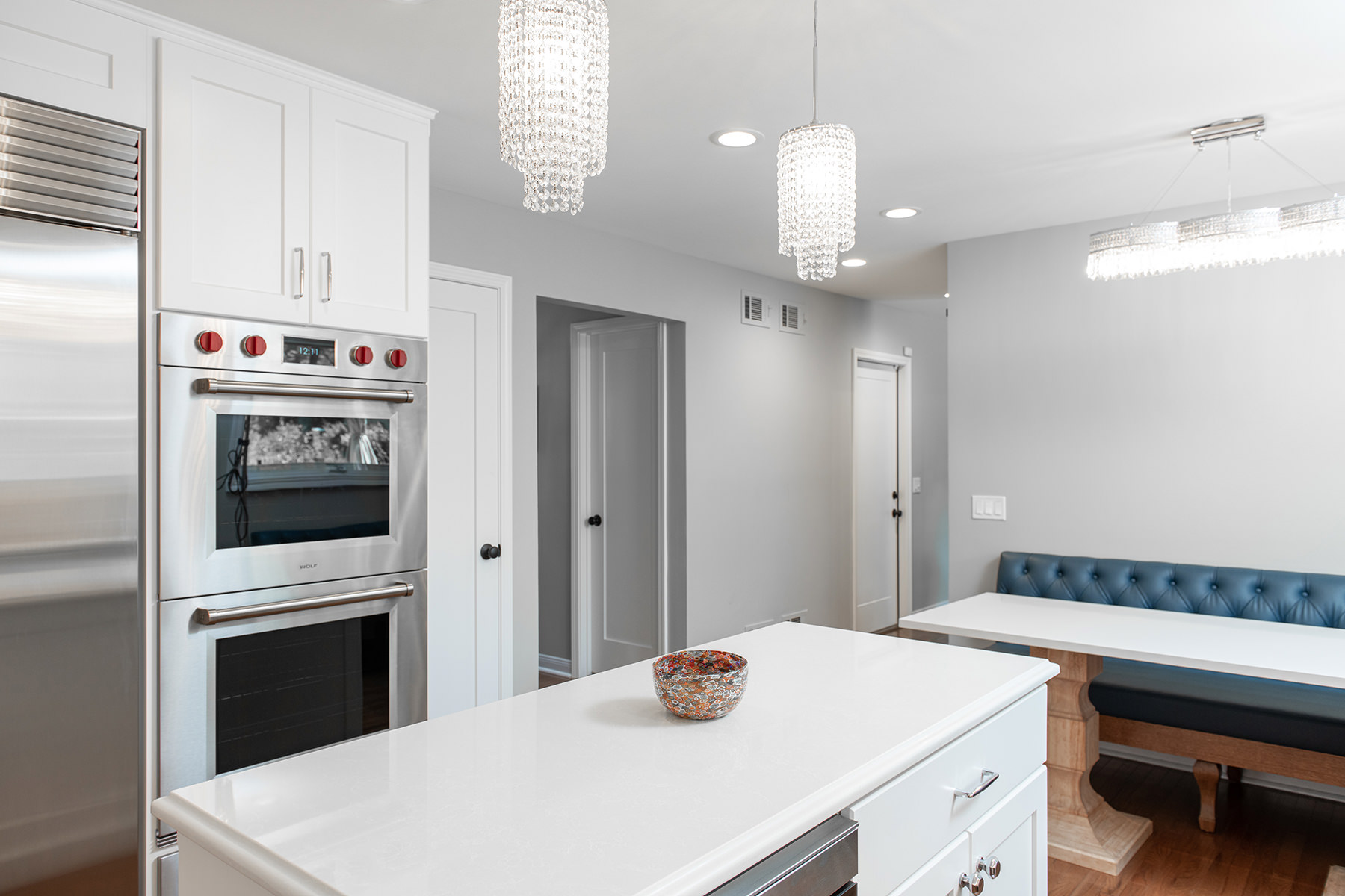 Remodeled kitchen in Highland Park by BDS Design Build Remodel